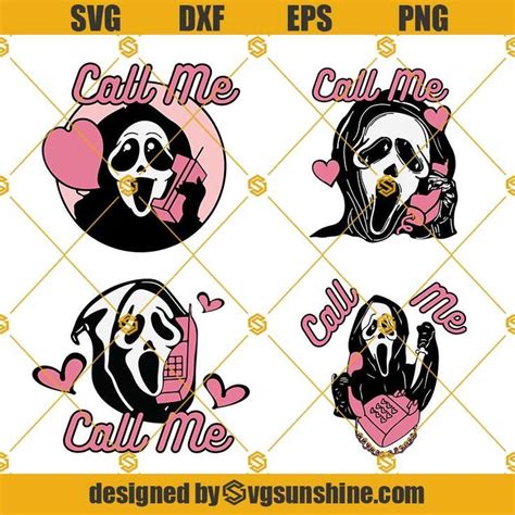 Scream SVG Bundle, Ghost Face SVG, Call Me Scream SVG, Scream Ghostface ...