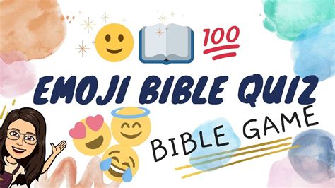 Emoji Bible Quiz 🙂| Fun Bible Game | 20 Bible Trivia questions w ...