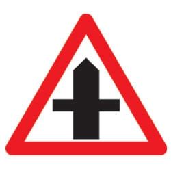 Crossroad Road Sign - Road Traffic Signs - Directa UK Ltd