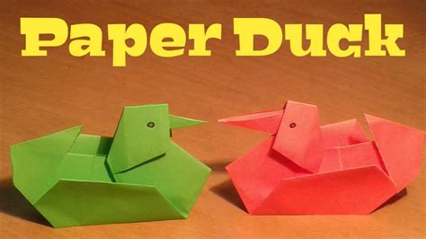 Paper Duck - YouTube