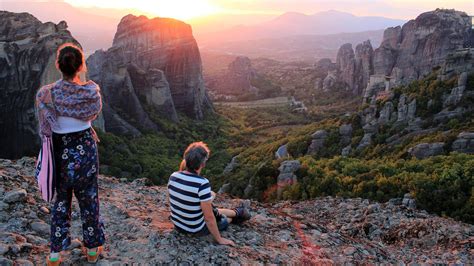 Meteora Sunset from Kalambaka, Greece | Meteora, Hiking tours, White ...