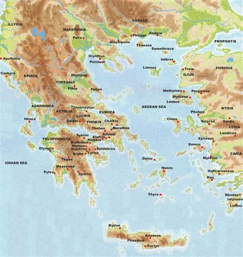 Map of Ancient Greece