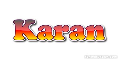 Karan Logo | Outil de conception de nom gratuit à partir de texte ...