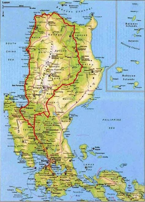 Main city map Philippines Luzon Island. | Philippine map, Luzon ...