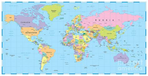 World Map Colored Countries – Get Map Update