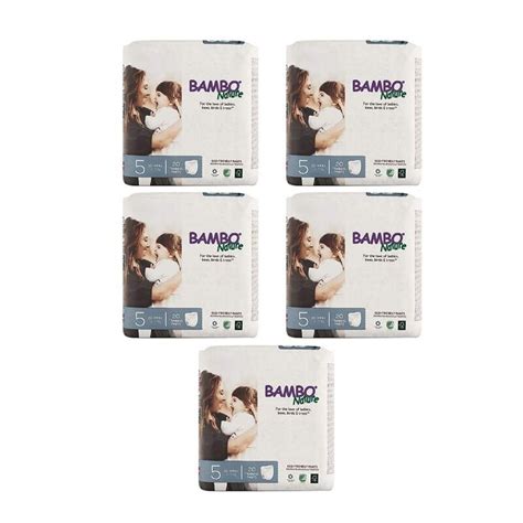 Bambo Nature Eco-friendly pants diapers, size 5,mega pack 12-20kg (100 ...