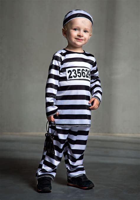 Toddler Prisoner Costume | Jailbird Costume for Kids