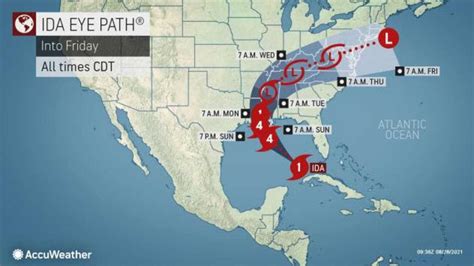 Hurricane Ida Barrels Toward Gulf: Here's How Much Rainfall Storm Could ...