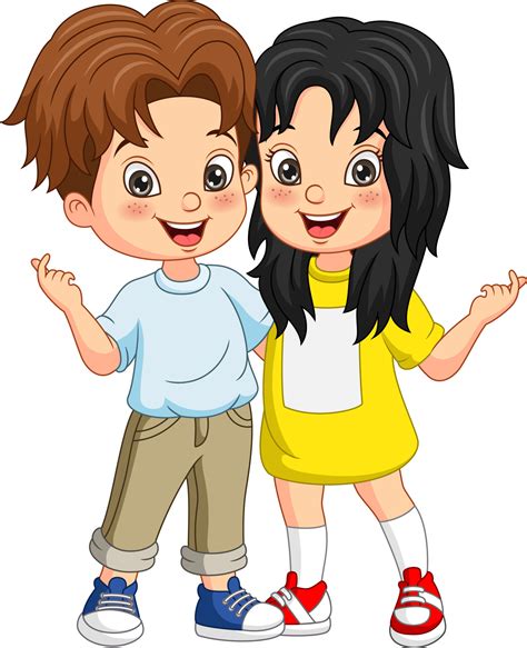 Boy And Girl Cartoon