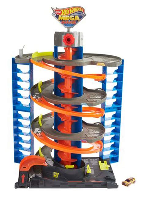 Hot Wheels City Mega Garage Playset with Storage for Over 60 Cars, Ages ...