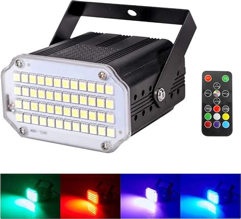 Amazon.com: Full Color 48Led Strobe Light With Remote Control Strobes ...