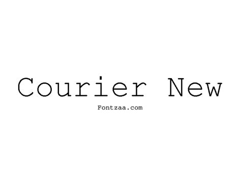 Courier New Font - Fontzaa - Exclusive Fonts Library