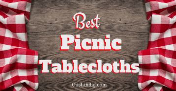 Outdoor Picnic Table Covers. Plastic, Elastic and Fitted Tablecloths