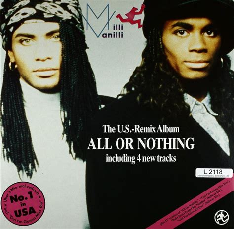 Milli Vanilli. All Or Nothing. The U.S.-Remix Album – Bertelsmann Vinyl ...