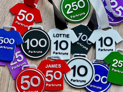 Parkrun Milestone Medal With Ribbon Runner Medals Runner - Etsy UK