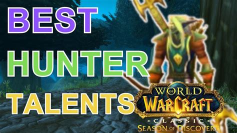 Hunter best talents guide SOD PVE & PVP - all specs - YouTube