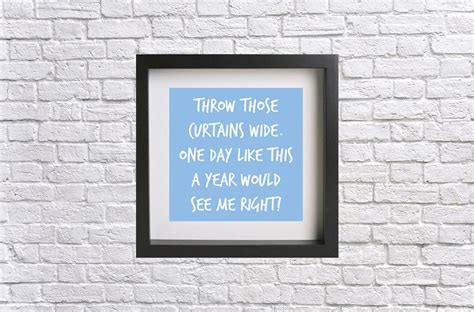 Elbow One Day Like This Music Lyric Quote Print - Etsy