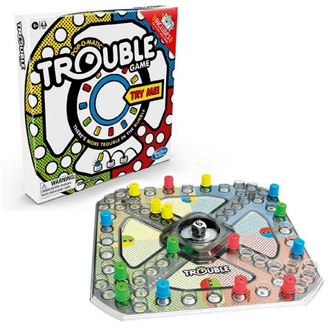 Trouble Board Game for Kids Ages 5 & Up, 2-4 Players | Oriental Trading