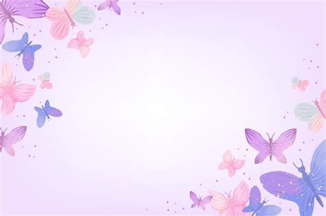 Free Vector | Watercolor butterfly background