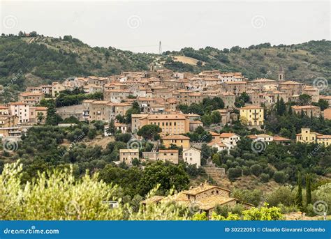 Panoramic View Of Seggiano, In Tuscany Stock Photos - Image: 30222053