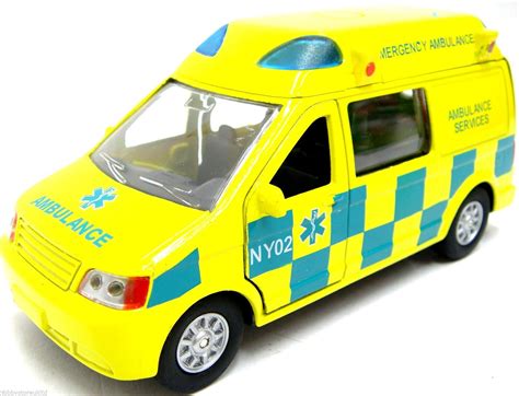 Buy Toy Ambulance + Light & Sound Emergency Response Vehicle Die Cast ...