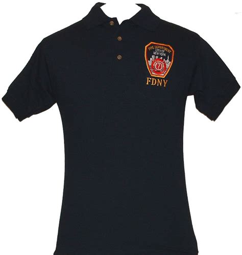 FDNY T-Shirt Polo Officially Licensed by The New York City Fire ...