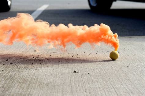 Orange Smoke Bomb by https://www.deviantart.com/ldfranklin on ...