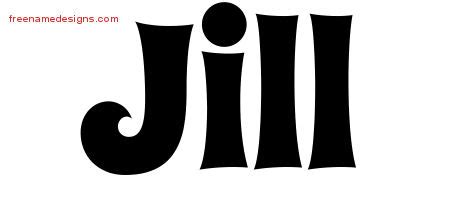 Groovy Name Tattoo Designs Jill Free Lettering - Free Name Designs