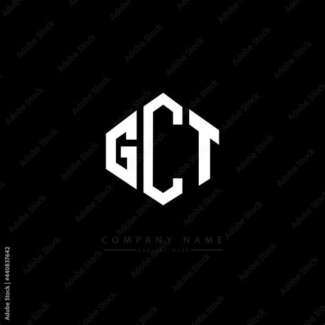 Vecteur Stock GCT letter logo design with polygon shape. GCT polygon ...