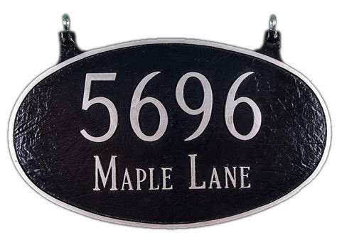 Double Sided Address Plaque - Hanging Address Plaques