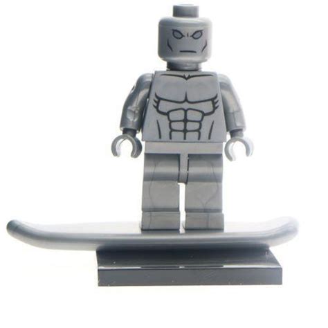 Silver surfer minifigure super heroes fantastic Figure Single Sale Lego ...