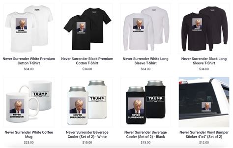 MUG-SHOT: Trump Capitalizes on Jail Photo With T-Shirts, Mugs, and ...