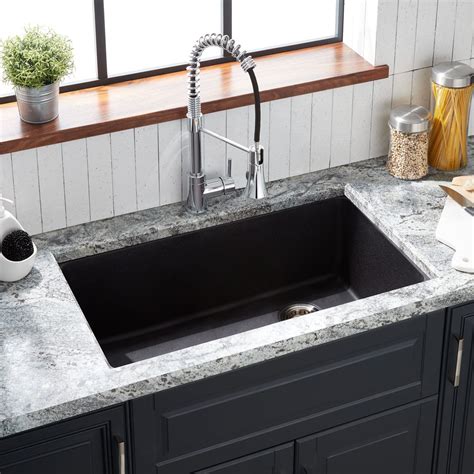 Black Granite Composite Undermount Kitchen Sink - Design Kitchen Remodel