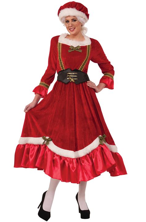 Jolly Mrs Santa Claus Adult Costume - PureCostumes.com