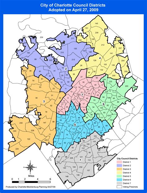 Charlotte Districts Map - MapSof.net