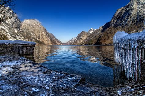 Königssee im Winter Foto & Bild | world, wasser, sonne Bilder auf ...