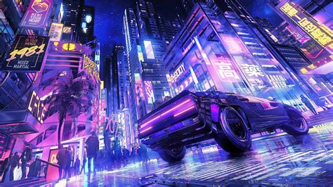 Download Futuristic City Car Sci Fi Cyberpunk Sci Fi City Futuristic ...