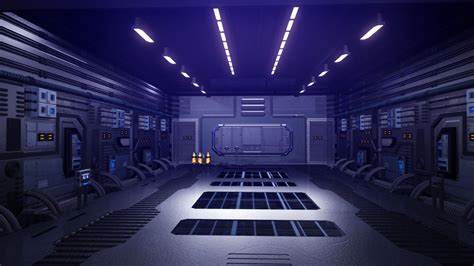 Scifi Hangar 3D model | CGTrader