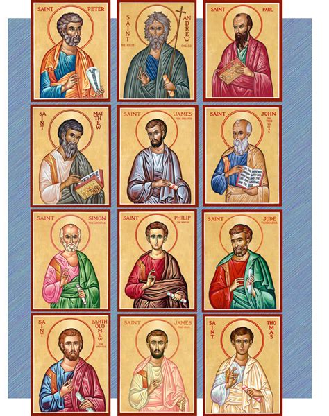 Men Saint Icons: Discounted Apostles Icons Set | Monastery Icons