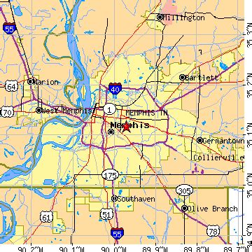 Memphis, Tennessee (TN) ~ population data, races, housing & economy