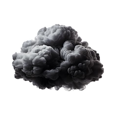 storm cloud object isolated on transparent background ,pollution cloud ...