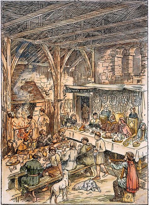 Medieval Dining Hall by Granger | Medieval artwork, Medieval, Medieval ...