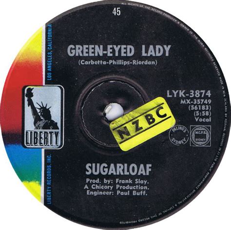 Sugarloaf - Green-Eyed Lady / West Of Tomorrow (1970, Vinyl) | Discogs