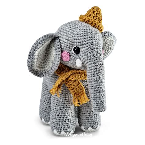 Free amigurumi elephant crochet pattern - Amigurumi Today