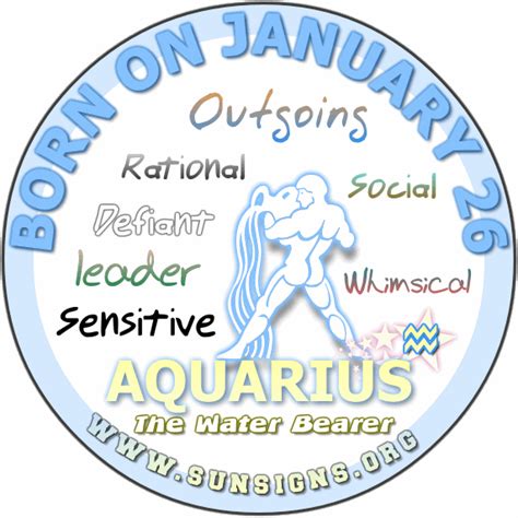 January 26 Zodiac Horoscope Birthday Personality - SunSigns.Org