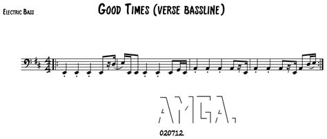 Good times chic tab correct version | TalkBass.com