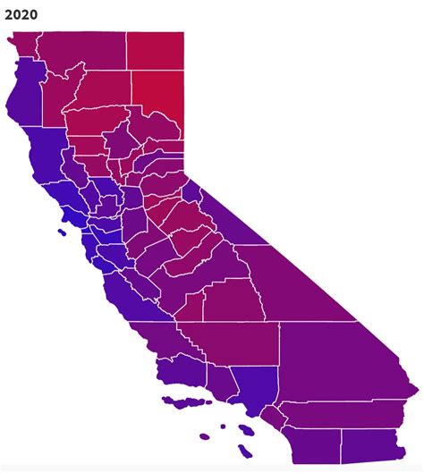 California 2020 County Election Map | Flourish