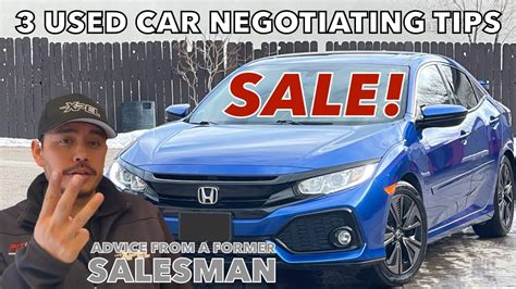 Used Car Negotiation Tips (Advice from a Former Salesman) - YouTube