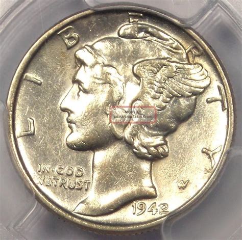 1942/1 Mercury Dime 10c - Pcgs Au Details - Rare Overdate Variety Coin