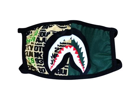 BAPE Camo Shark Mask Green(Multiple Variations) – Designer Masks ...